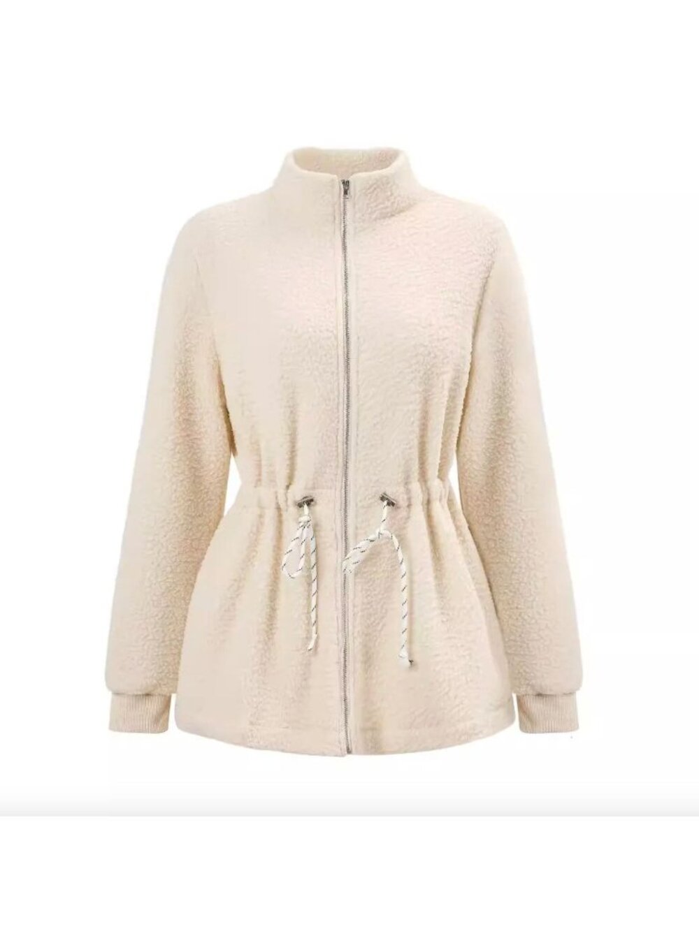Universal Threads Cream Fleece Beige Jacket Size L Sherpa